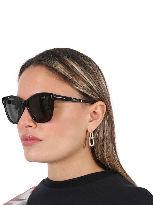 Lucia Polarized Flat Smoke Butterfly Women's Sunglasses FT1087 05D 54 - TOM FORD - BALAAN 3