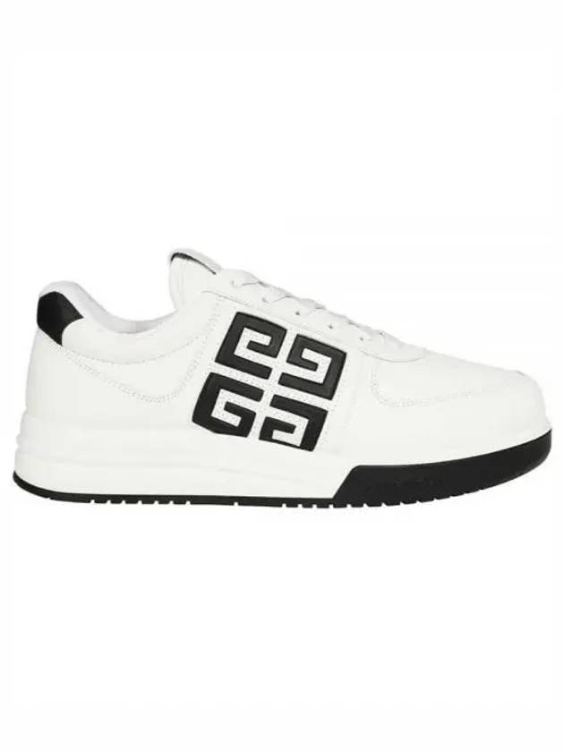 G4 Logo Calfskin Low-Top Sneakers Black White - GIVENCHY - BALAAN 2