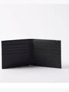 Triangle Logo Saffiano Half Wallet Black - PRADA - BALAAN 5