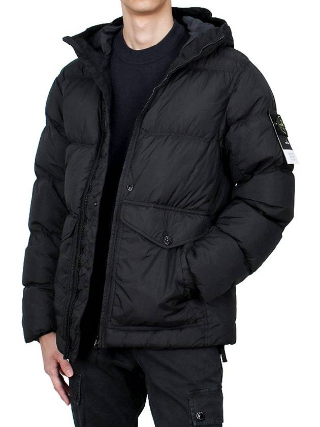 Crinkle Reps Re-Nylon Down Padding Black - STONE ISLAND - BALAAN 4