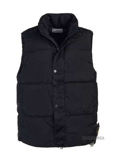 High Neck Padded Vest Black - STONE ISLAND - BALAAN 2