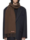 Wool Fringe Muffler Brown - ACNE STUDIOS - BALAAN 5