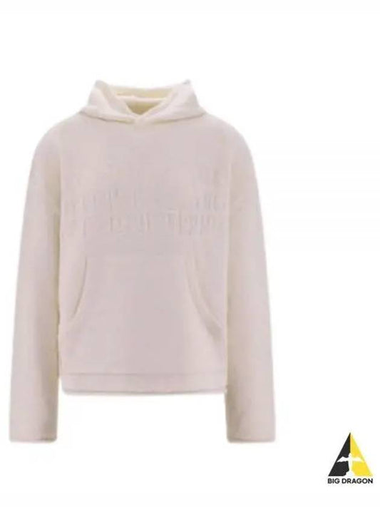 Number Zoom Logo Knit Virgin Wool Hoodie White - MAISON MARGIELA - BALAAN 2