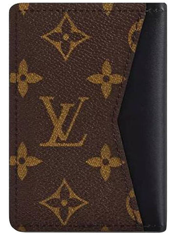 Pocket Organizer Macassar Card Wallet Brown - LOUIS VUITTON - BALAAN.