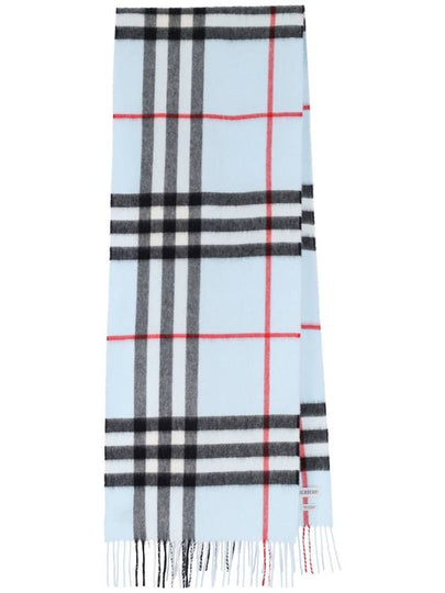 Check Cashmere Scarf Blue - BURBERRY - BALAAN 2