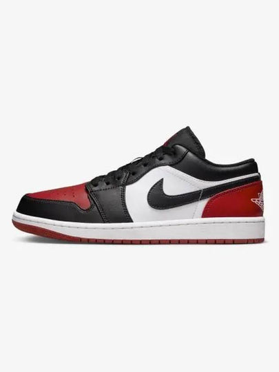 Air Jordan 1 Low Top Sneakers Black Red - NIKE - BALAAN 2