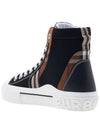 Vintage Check Cotton Neoprene High Top Sneakers Dark Birch Brown - BURBERRY - BALAAN 4