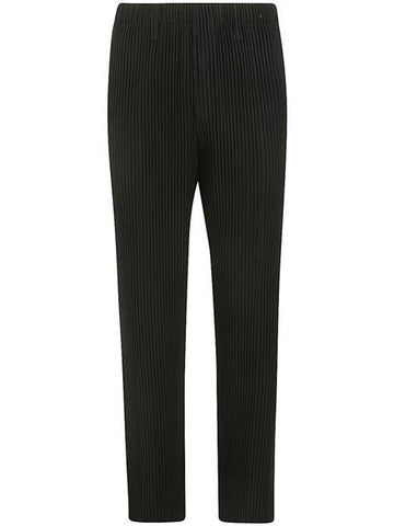 Tailored Pleated 1 Straight Pants Black - ISSEY MIYAKE - BALAAN 1