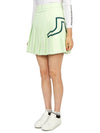 Women's Naomi Pleated Skirt Green - J.LINDEBERG - BALAAN 3