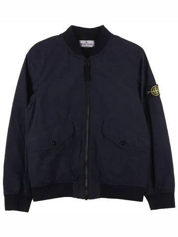 Kids Wappen Patch Bomber Jacket Navy - STONE ISLAND - BALAAN 1