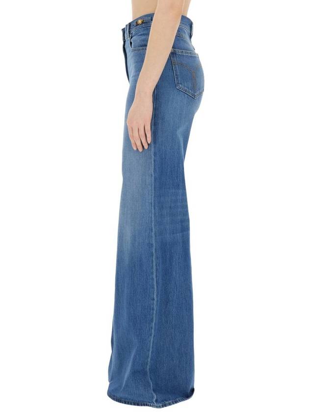 Denim Straight Pants 1014104 1A10023 1D030 MEDIUM BLUE - VERSACE - BALAAN 5