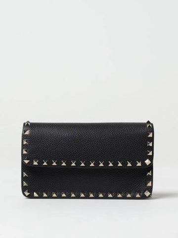 Rockstud Chain Cross Bag Black - VALENTINO - BALAAN 1