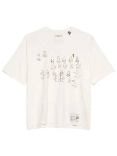 A13TS642 White Duck Printed Tee - MIHARA YASUHIRO - BALAAN 1