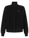 Triangle Logo High Neck Zip Up Jacket Black - PRADA - BALAAN 2