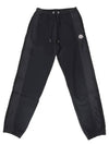 Drawstring Fleece Track Pants Black - MONCLER - BALAAN 2