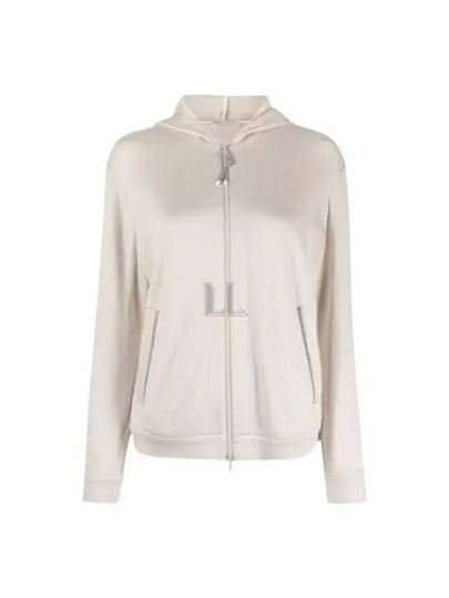 Women's Monilli French Terry Zip-Up Hoodie Grey - BRUNELLO CUCINELLI - BALAAN 2