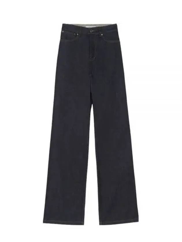 Women s loose fit denim pants indigo JW01146WW5020 - MAISON KITSUNE - BALAAN 1