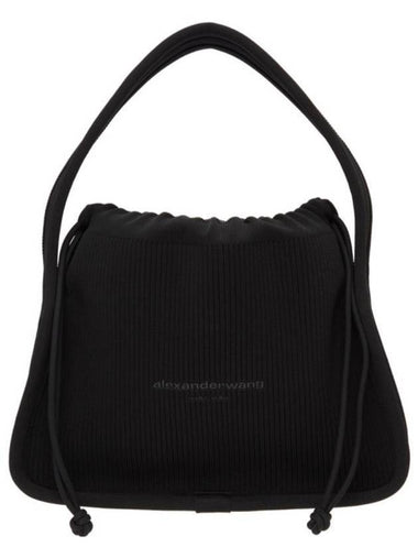 Ryan Small Knit Tote Bag Black - ALEXANDER WANG - BALAAN 1