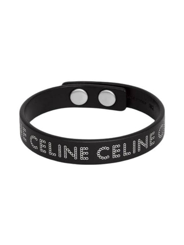 Monochroms Stud Bracelet Black - CELINE - BALAAN 1