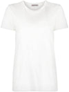 Logo Patch White Women s Short Sleeve T Shirt 8C73200 V8058 - MONCLER - BALAAN 1