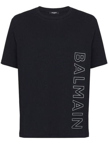 Long Sleeve T-Shirt BH1EG01 0BC22 EBP NERO E GRIGIO - BALMAIN - BALAAN 1