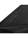 Vitello Triangular Logo Card Wallet Black - PRADA - BALAAN 8