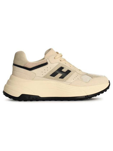 Hogan 'H669' Cream Leather Blend Sneakers - HOGAN - BALAAN 1