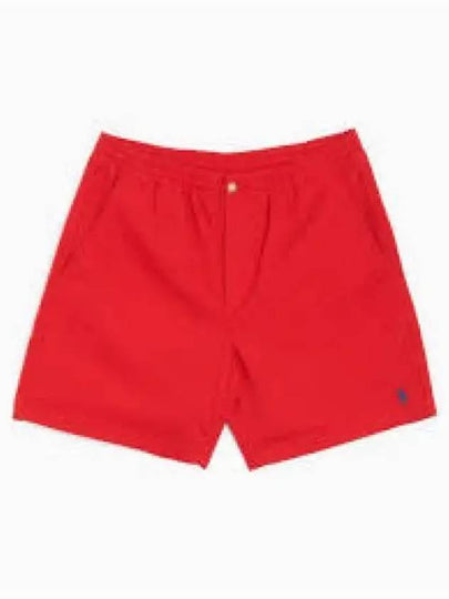 Men's Embroidered Pony Prepster Shorts Red - POLO RALPH LAUREN - BALAAN 2