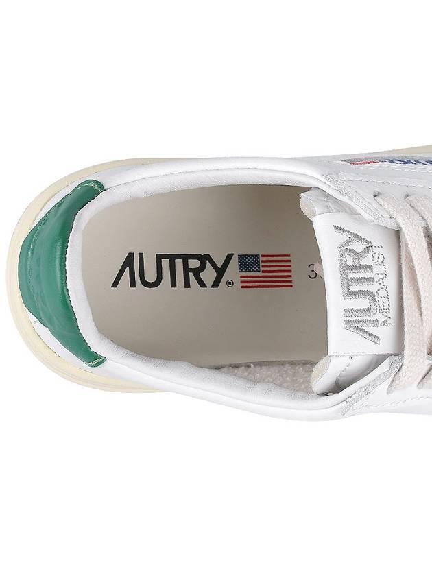 Medalist Green Tab Leather Low Top Sneakers White - AUTRY - BALAAN 9