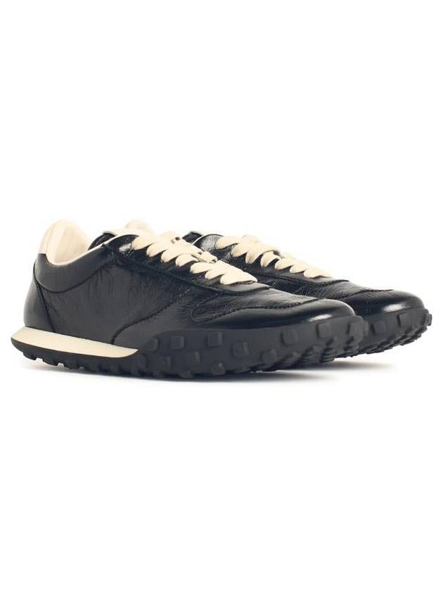 Jil Sander Black Leather Sneakers - JIL SANDER - BALAAN 2