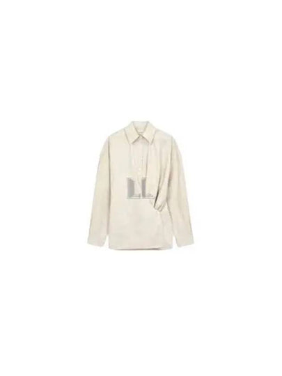 Straight Collar Twisted Shirt Dusty Rose - LEMAIRE - BALAAN 2