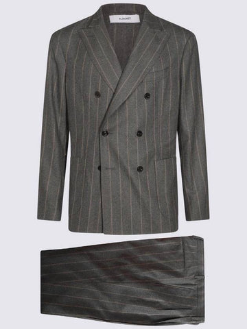 Boglioli Grey Wool Suits - BOGLIOLI - BALAAN 1