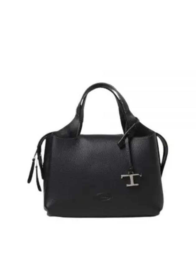 Boston Leather Tote Bag Black - TOD'S - BALAAN 2