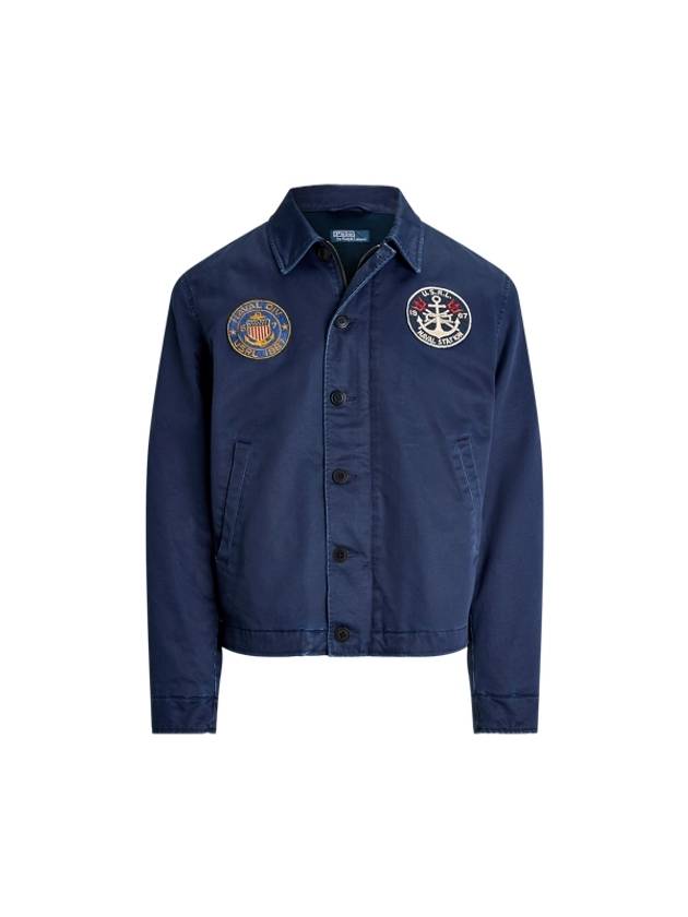 Sateen Utility Jacket Navy - POLO RALPH LAUREN - BALAAN 1