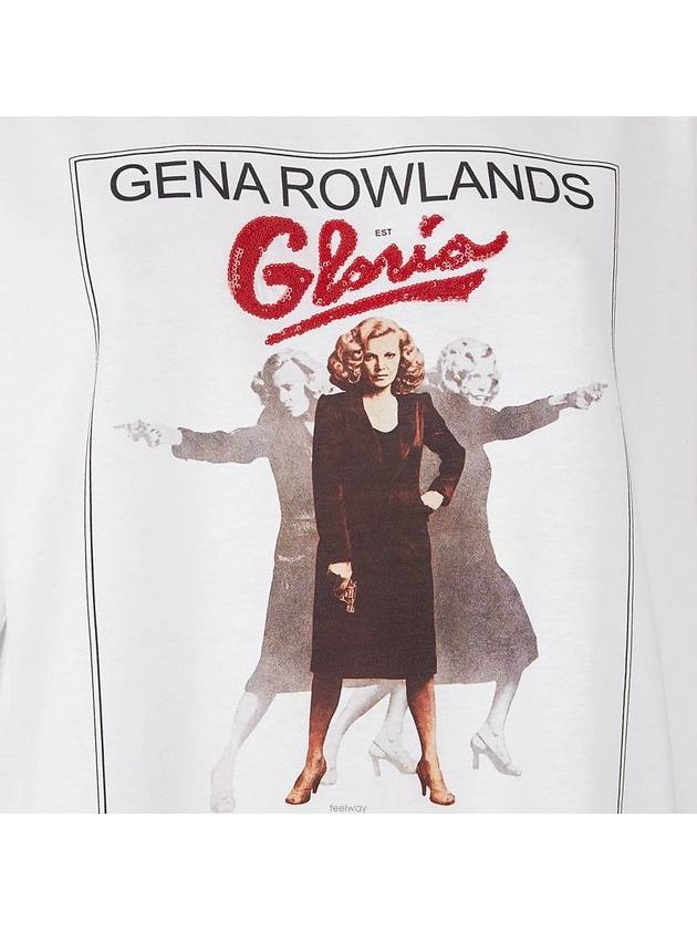 Gloria Print Short Sleeve T-Shirt White - FENDI - BALAAN.