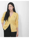 Fox Head Patch Classic Cardigan Soft Yellow - MAISON KITSUNE - BALAAN 3