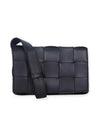 Small Lambskin Leather Cassette Crossbag Black - BOTTEGA VENETA - BALAAN 2