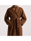 Madame Wool Cashmere Double Coat Tobacco - MAX MARA - BALAAN 4