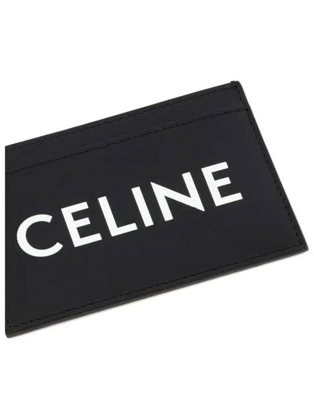 Lettering Logo Printing Card Wallet Black - CELINE - BALAAN 5