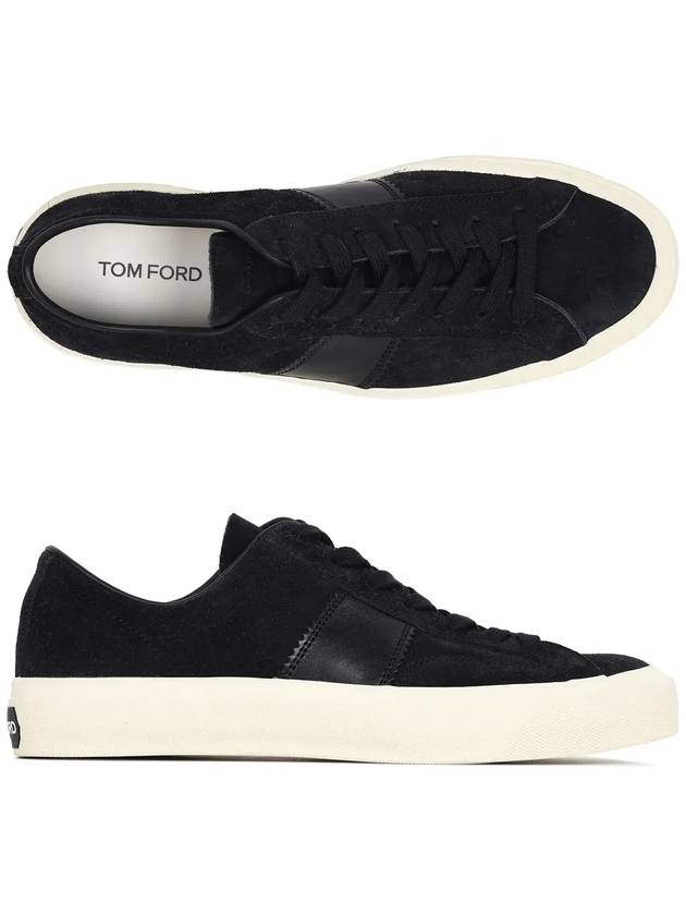 Suede Low Top Sneakers Black - TOM FORD - BALAAN 2