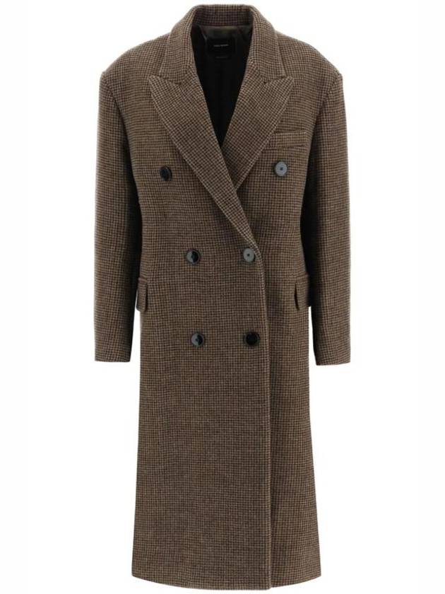 Virgin Wool Double Coat Brown - ISABEL MARANT - BALAAN 2