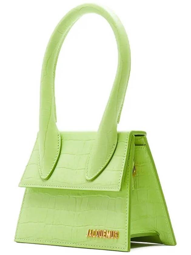 Le Chiquito Moyen Leather Tote Bag Light Green - JACQUEMUS - BALAAN 4