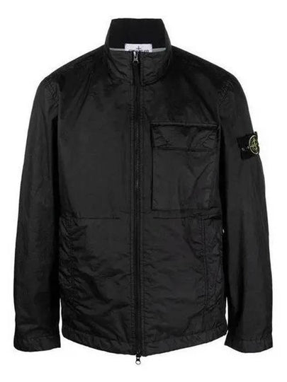 Men's Waffen Patch Membrana 3L TC Nylon Jacket Black - STONE ISLAND - BALAAN 2