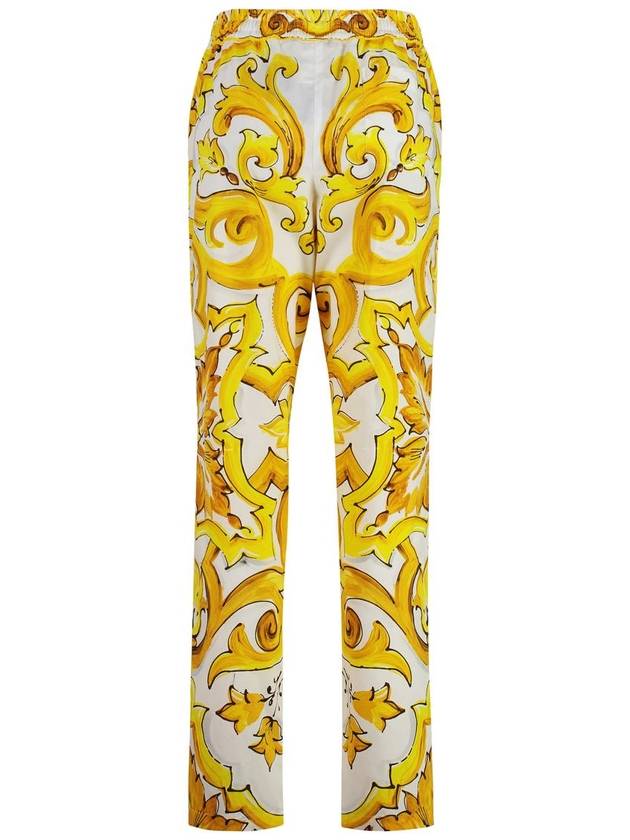 Dolce & Gabbana Printed Cotton Trousers - DOLCE&GABBANA - BALAAN 2