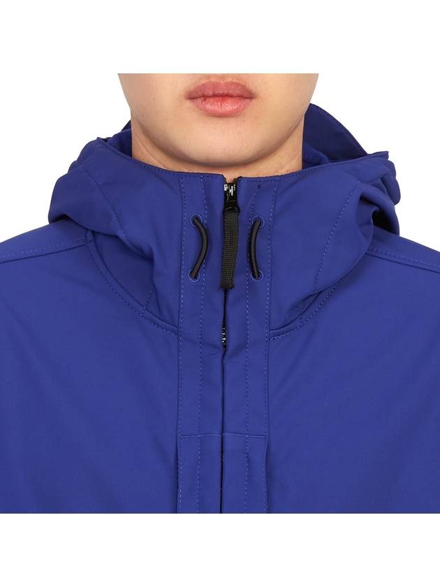 Soft Shell RE Dye Technology Hooded Jacket Blue - STONE ISLAND - BALAAN 8