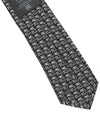 Logo Print Silk Tie Black - ETRO - BALAAN 7