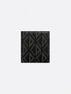 Vertical CD Diamond Canvas Half Wallet Black - DIOR - BALAAN 2