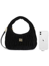 Wonder Matelasse Velvet Shoulder Bag Black - MIU MIU - BALAAN 10