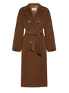 Belted Button Up Double Coat Brown - MAX MARA - BALAAN 1