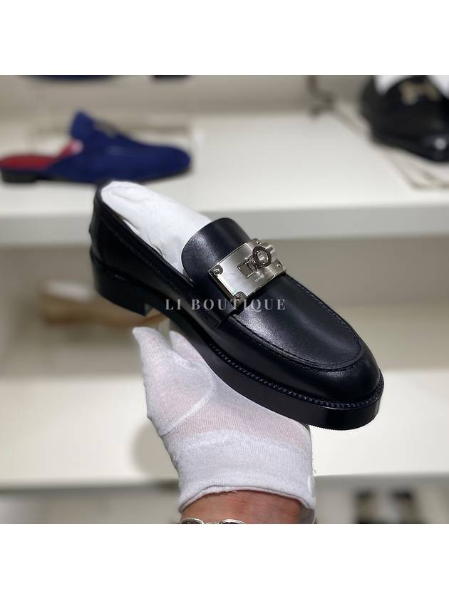 Women s Loafers Black Silver H232075Z - HERMES - BALAAN 3